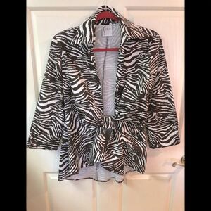 Finley “Sidney” wrap tunic, made in the USA
